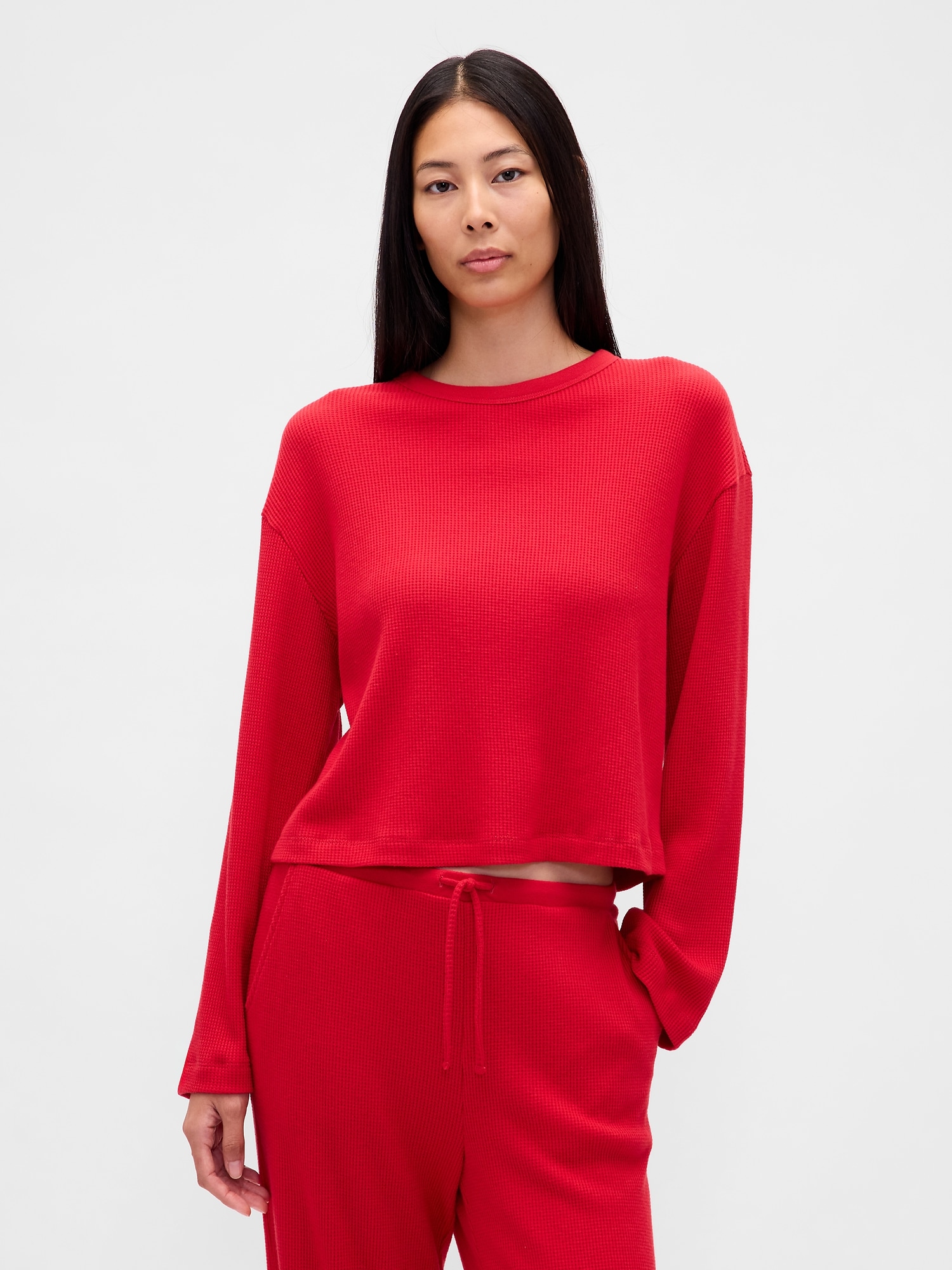 Waffle Crop PJ Top