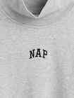 NAPロゴ モックネック クロップド スウェットシャツ-3