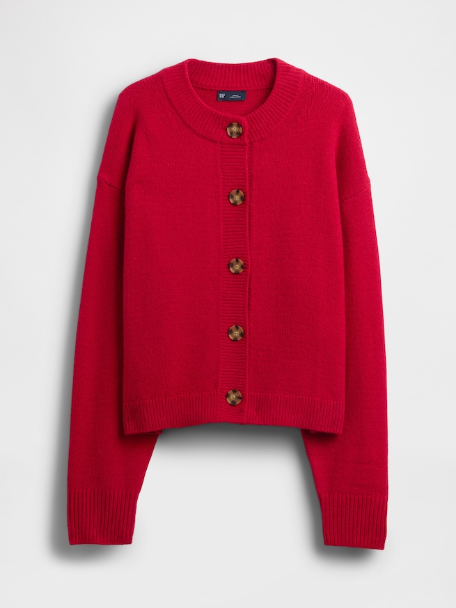 CashSoft カシミヤタッチ オーバーサイズ チャンキー カーディガン-4