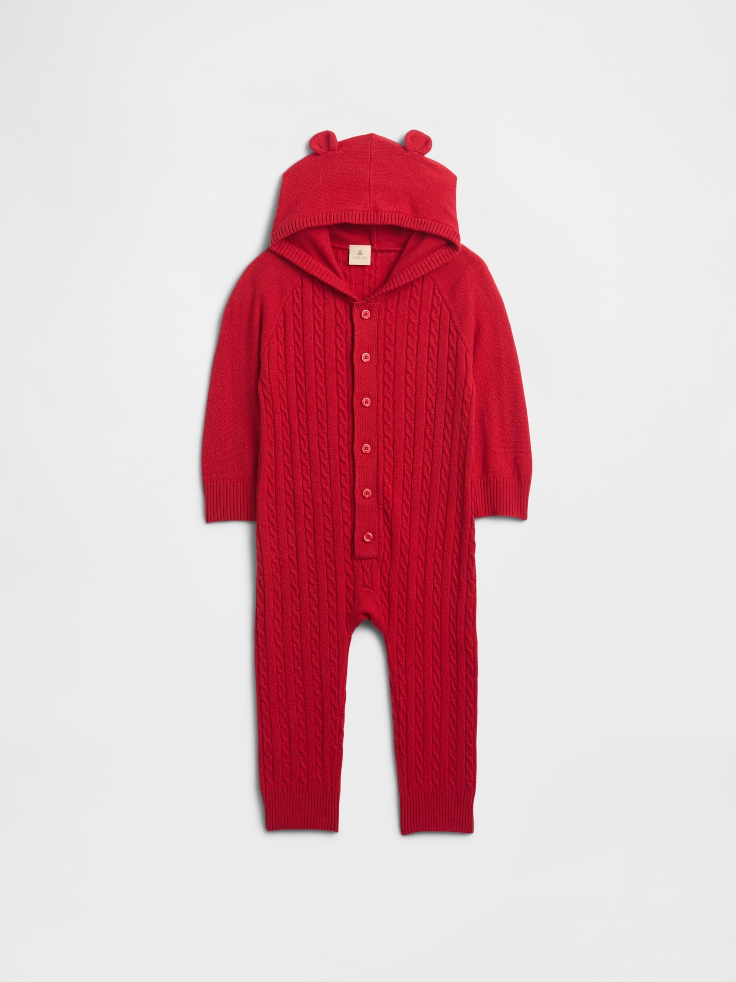 Baby CashSoft Cable-Knit One-Piece