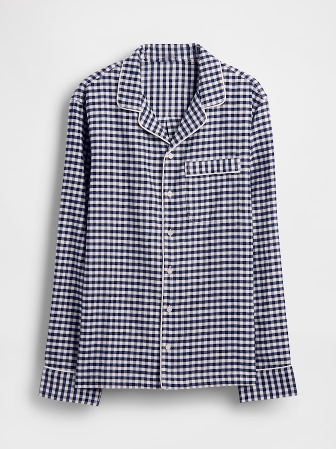 スーパーソフト フランネル パジャマシャツ (ユニセックス)-6