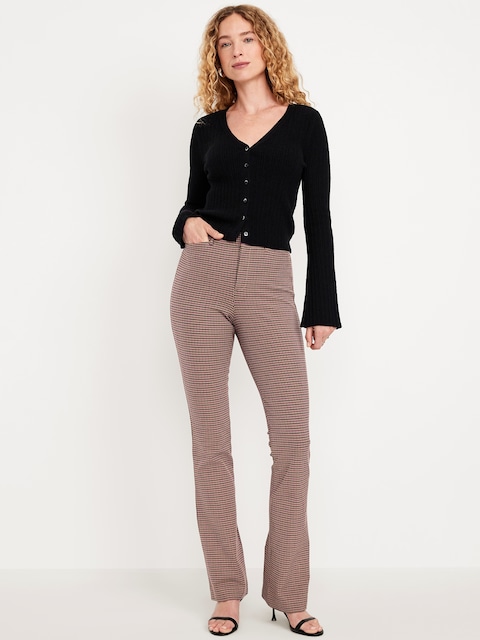 PANTALON PIXIE ÉVASÉ À TAILLE HAUTE