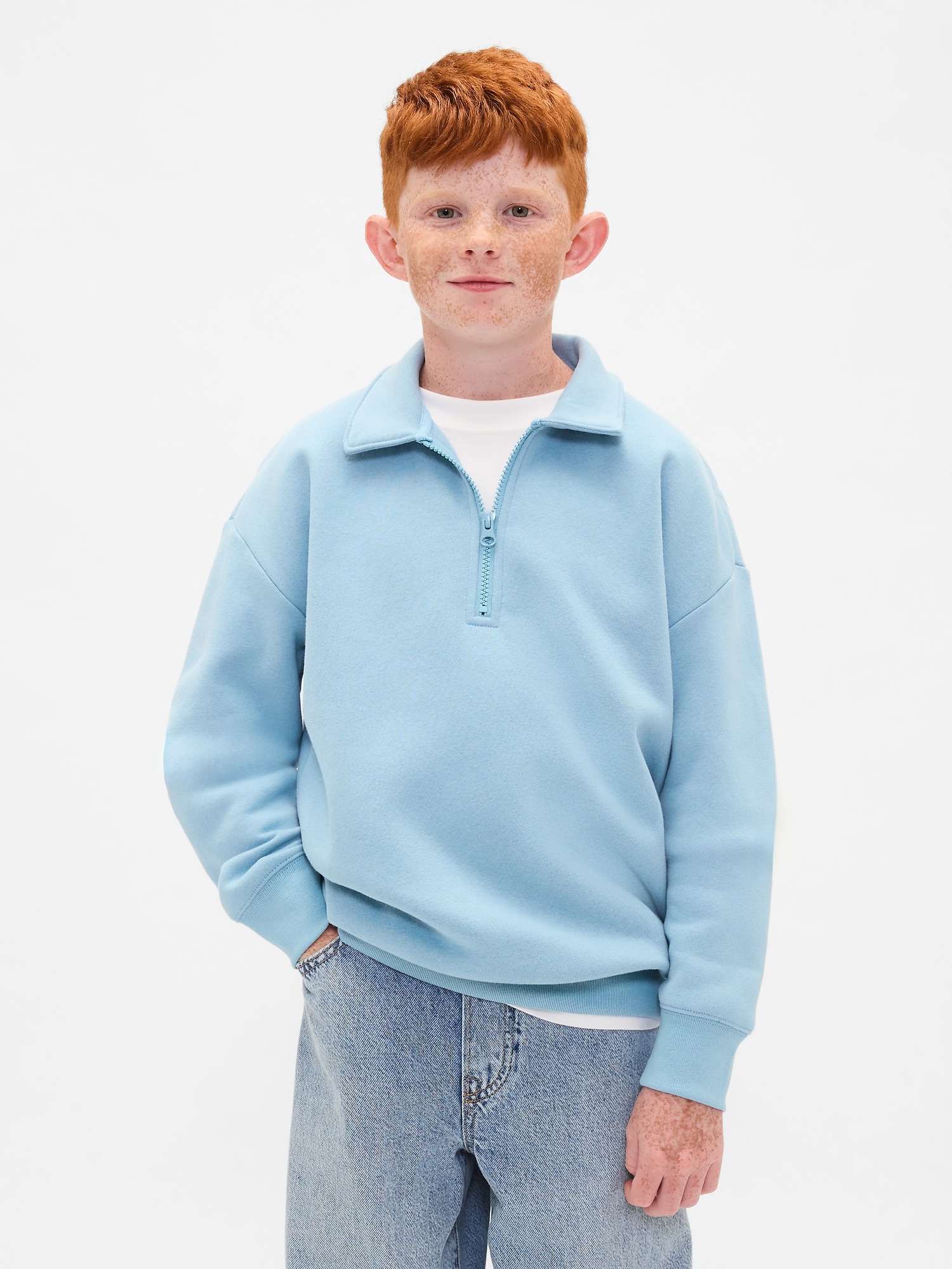Kids VintageSoft Quarter-Zip Pullover