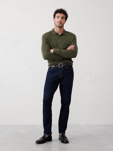 Merino Wool Sweater Polo