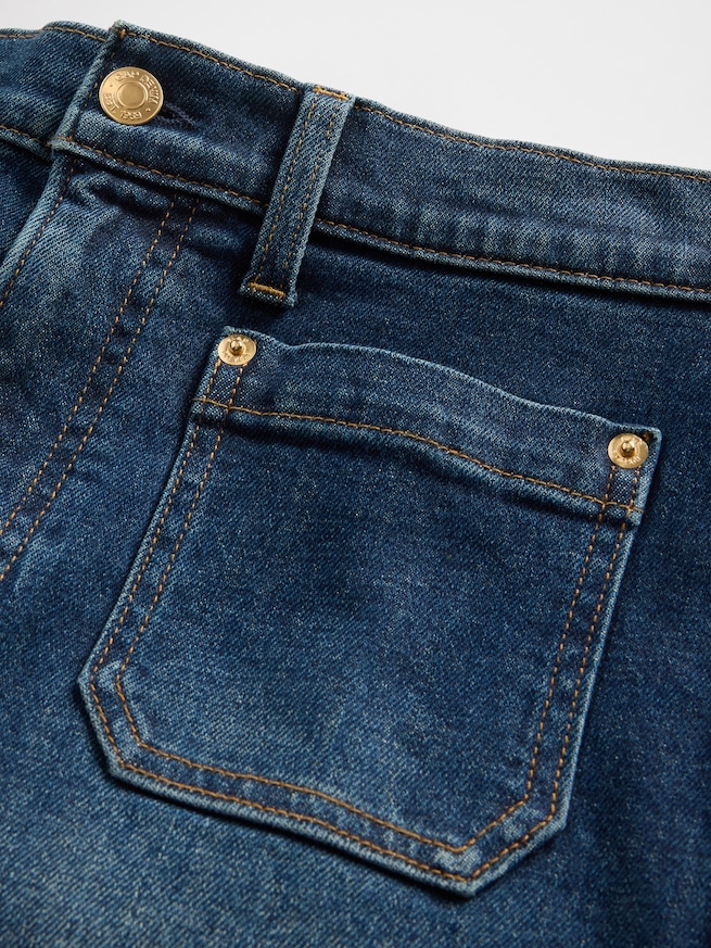 ハイライズ ストライドワイドデニム-5