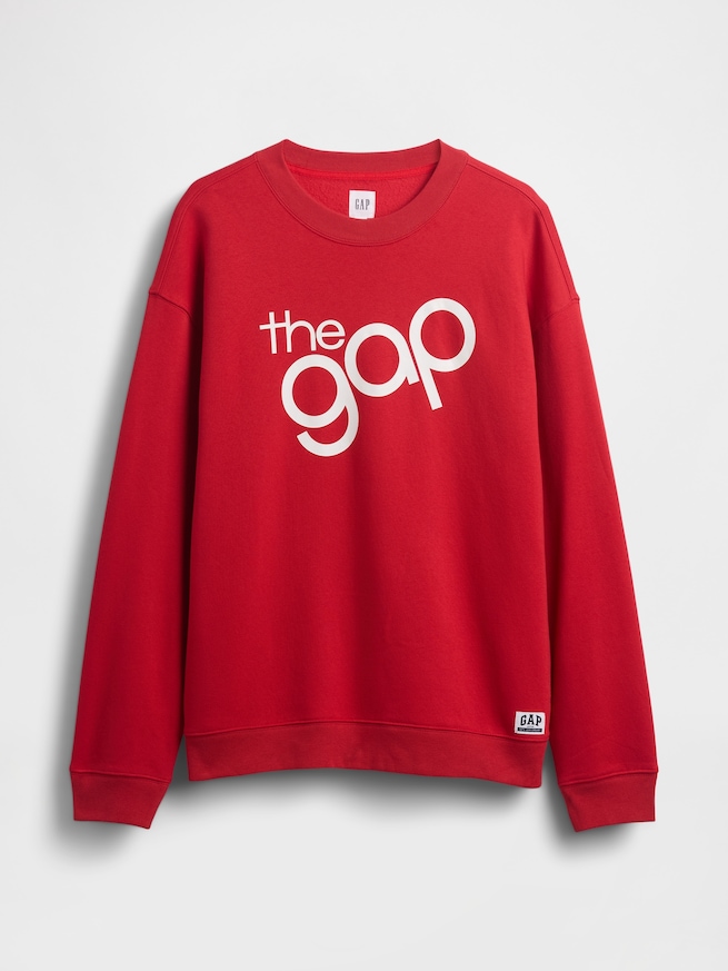 リラックスフィット GAPロゴ クルーネック スウェットシャツ-4