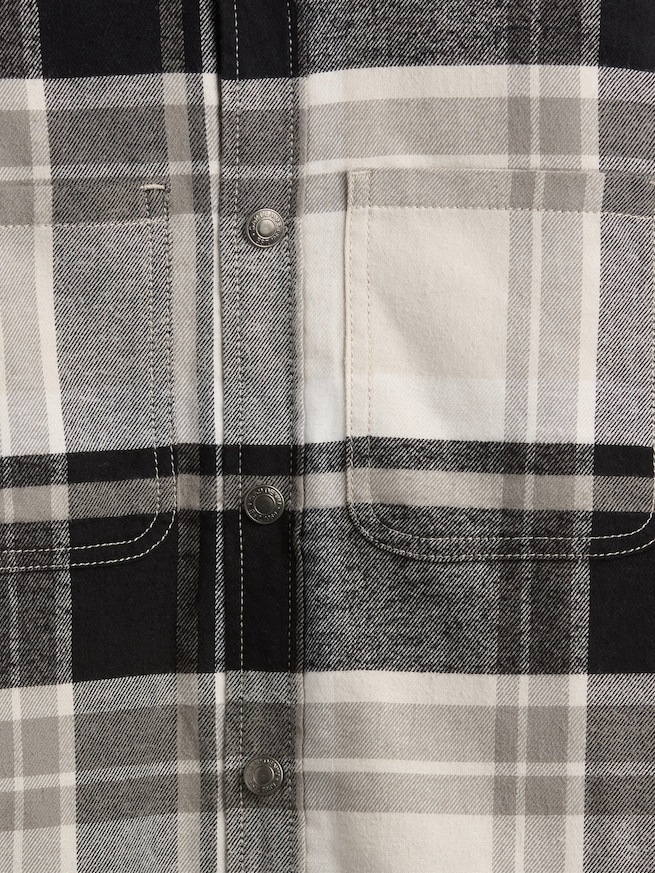 裏ボア フード付き フランネル シャケット (キッズ)-4