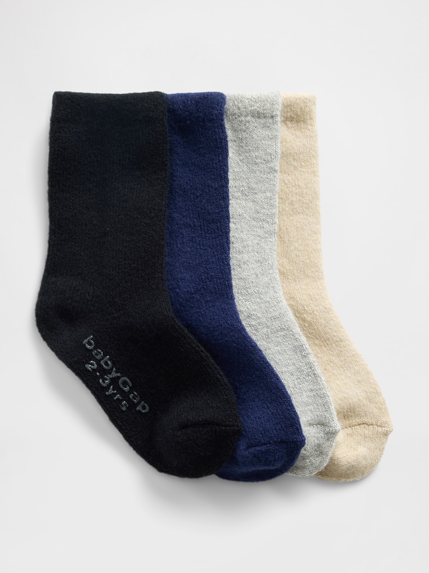 CHAUSSETTES EFFET CACHEMIRE POUR BÉBÉ ET TOUT-PETIT (PAQUET DE 4 PAIRES)