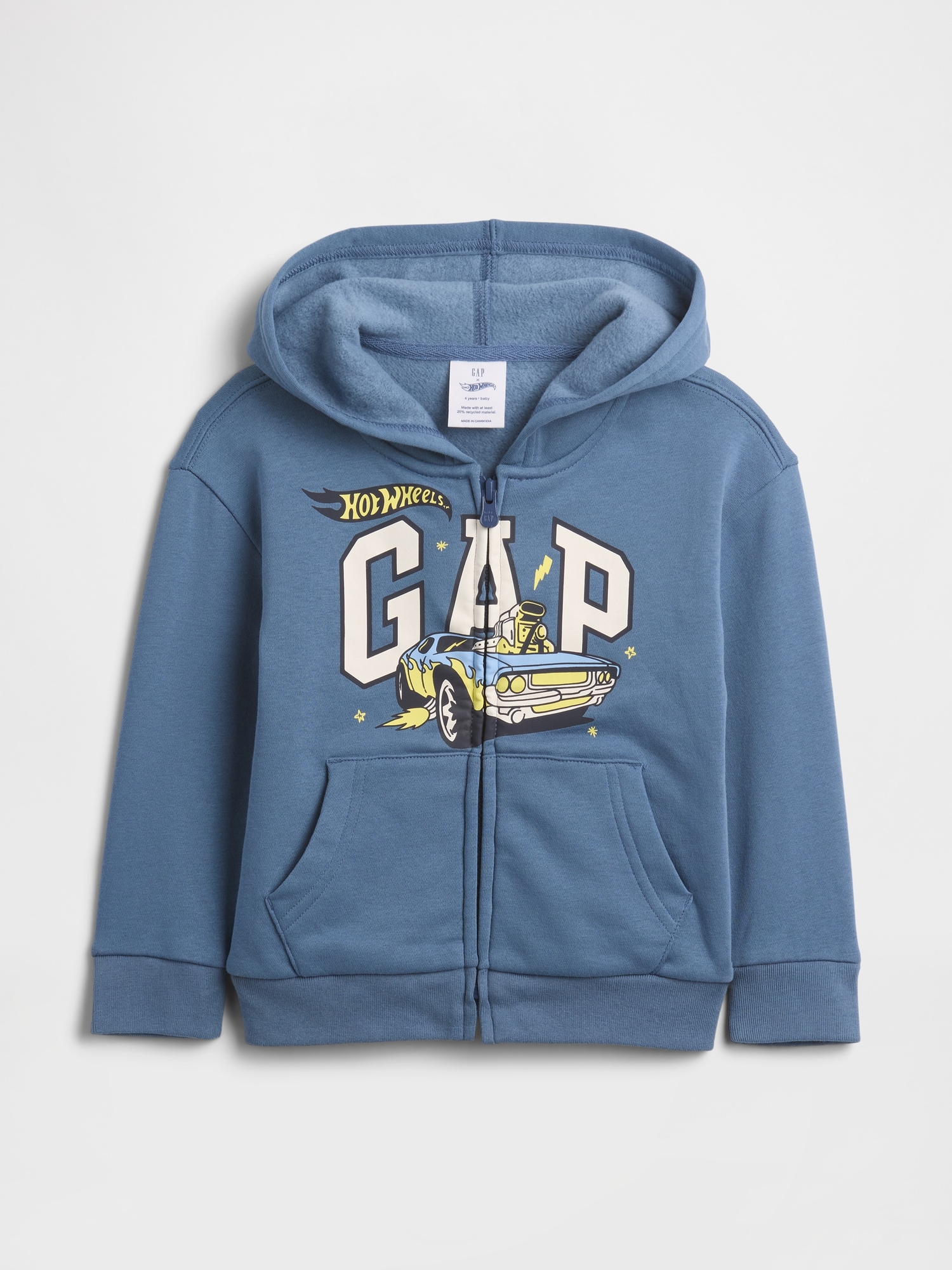 babyGap Hot Wheels™ Relaxed Logo Zip Hoodie