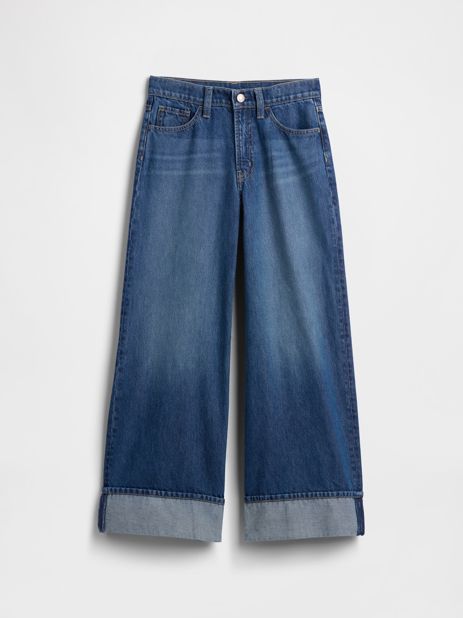 Kids Mid Rise Baggy Jeans