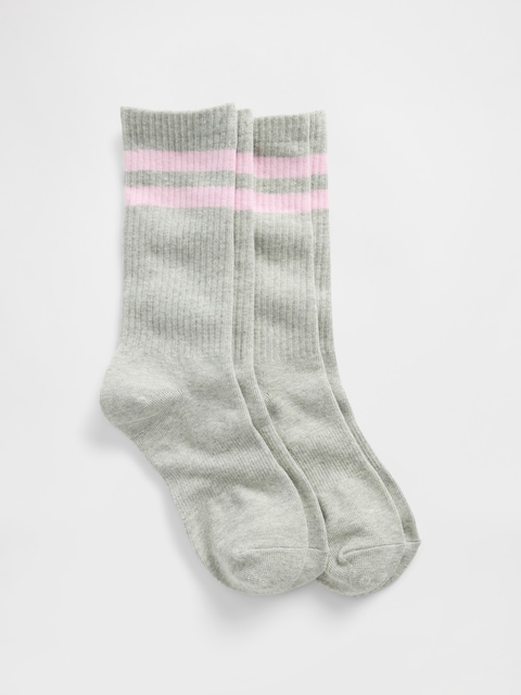 Stripe Crew Socks (2-Pack)