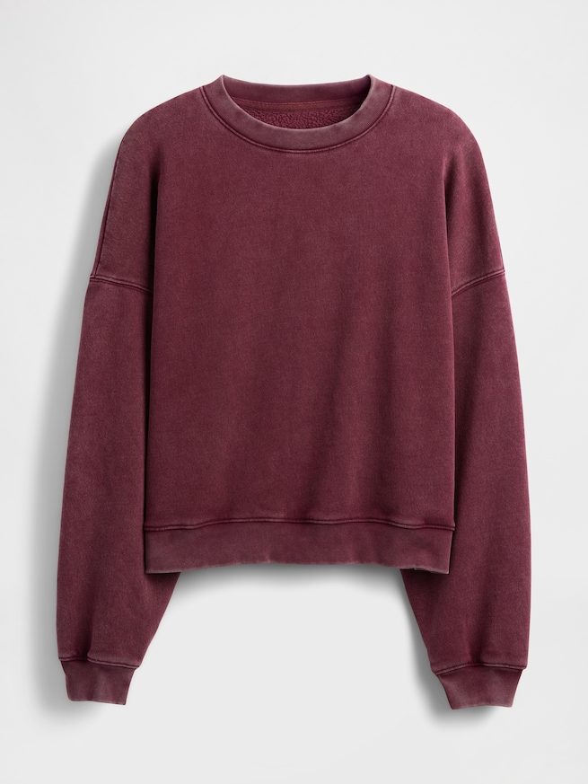 ヴィンテージソフト ウェッジ クルーネック スウェットシャツ-3