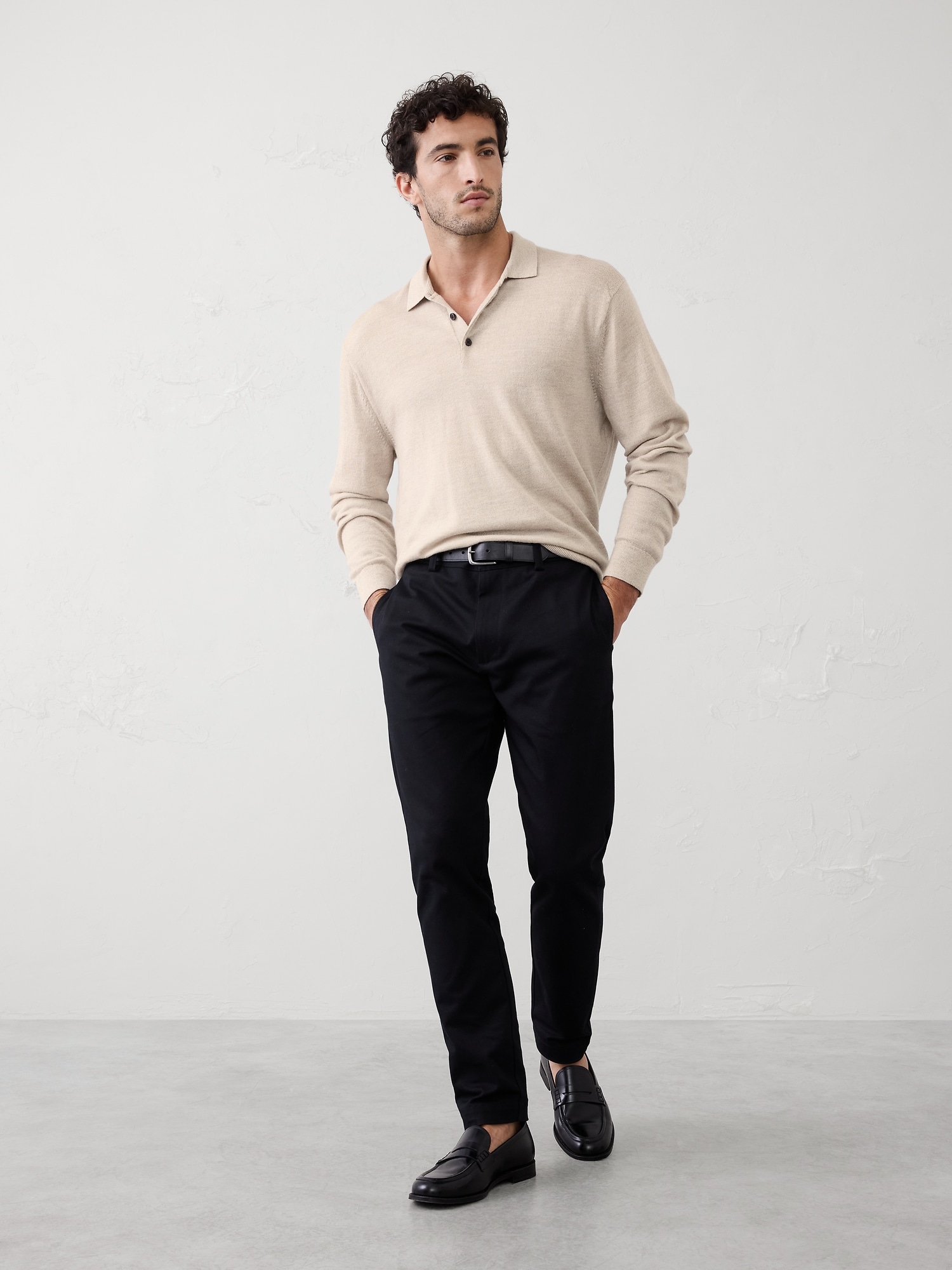 Merino Wool Sweater Polo