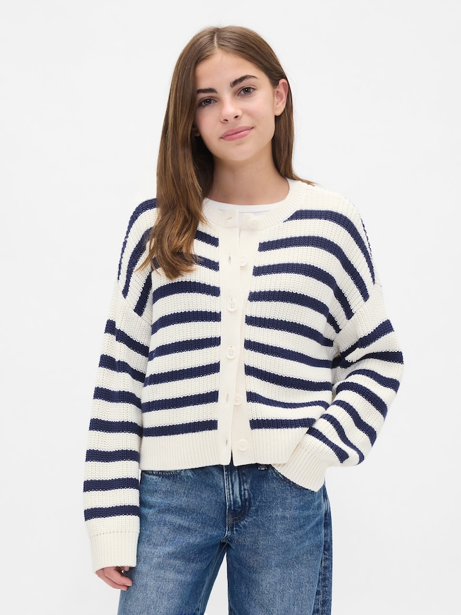 オーバーサイズ カーディガン (キッズ)-0