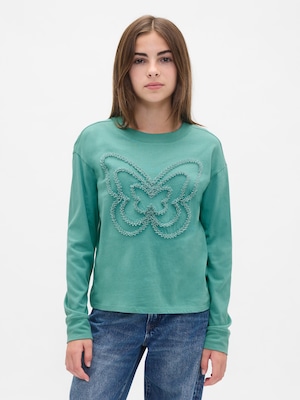 GapKids オーバーサイズ グラフィックTシャツ (キッズ)