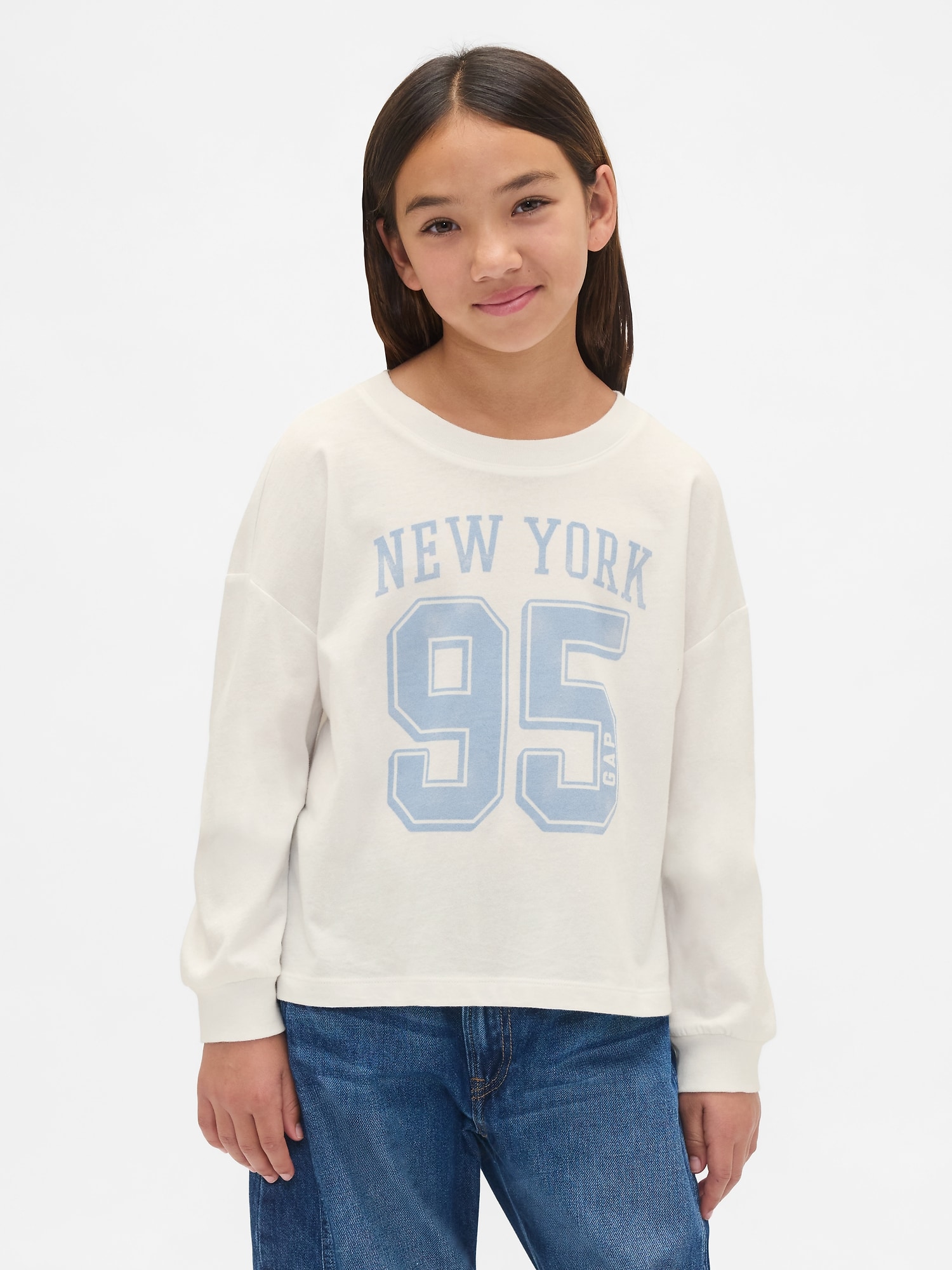 Gap オーバーサイズ グラフィックTシャツ (キッズ) Gap オーバーサイズ グラフィックTシャツ (キッズ)