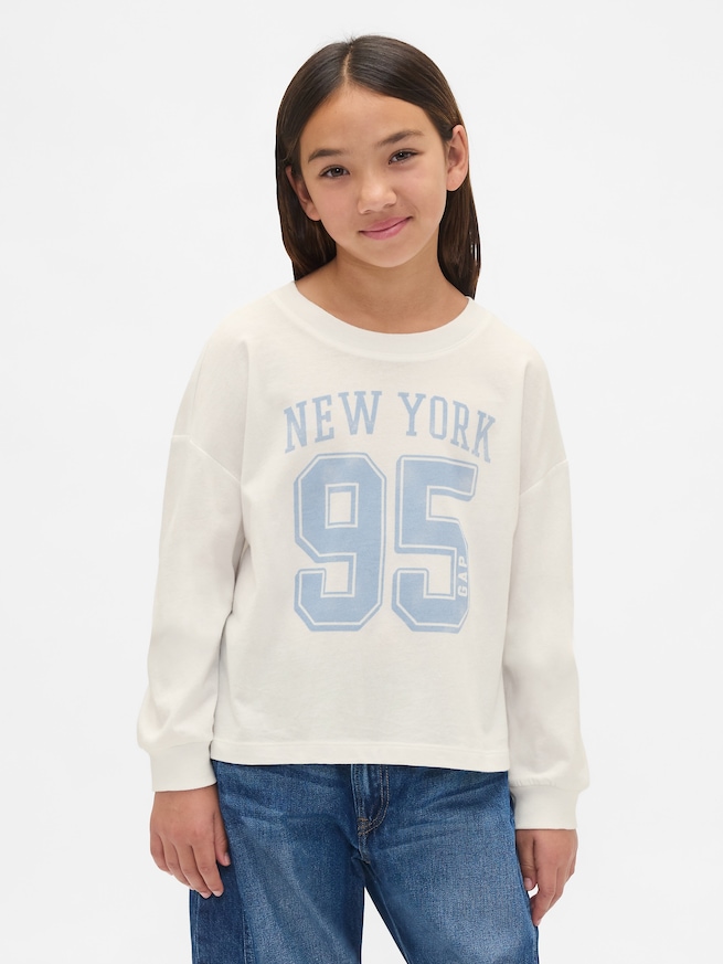 オーバーサイズ グラフィックTシャツ (キッズ)-0