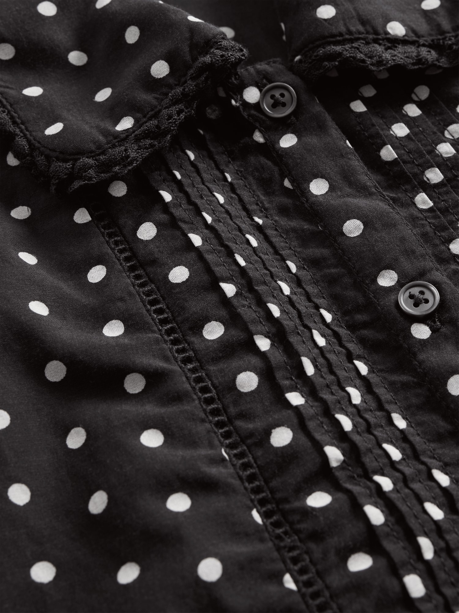 パフスリーブ 襟付きトップス-4