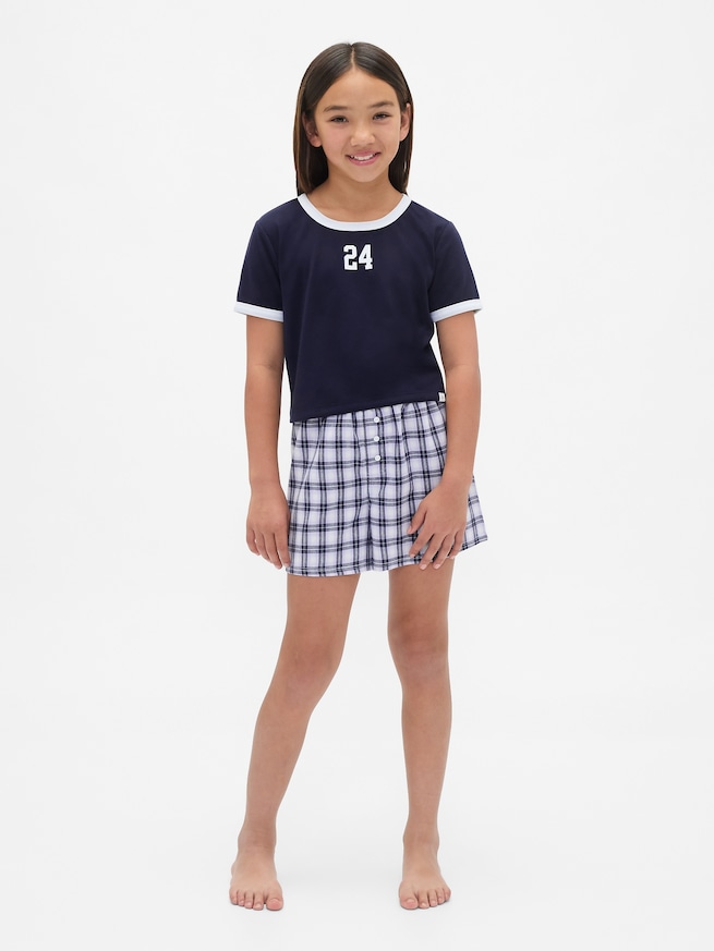 リサイクル ショートパンツパジャマセット (キッズ)-1