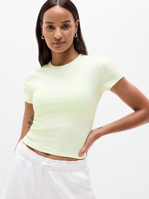 Signature Rib Crop Tee