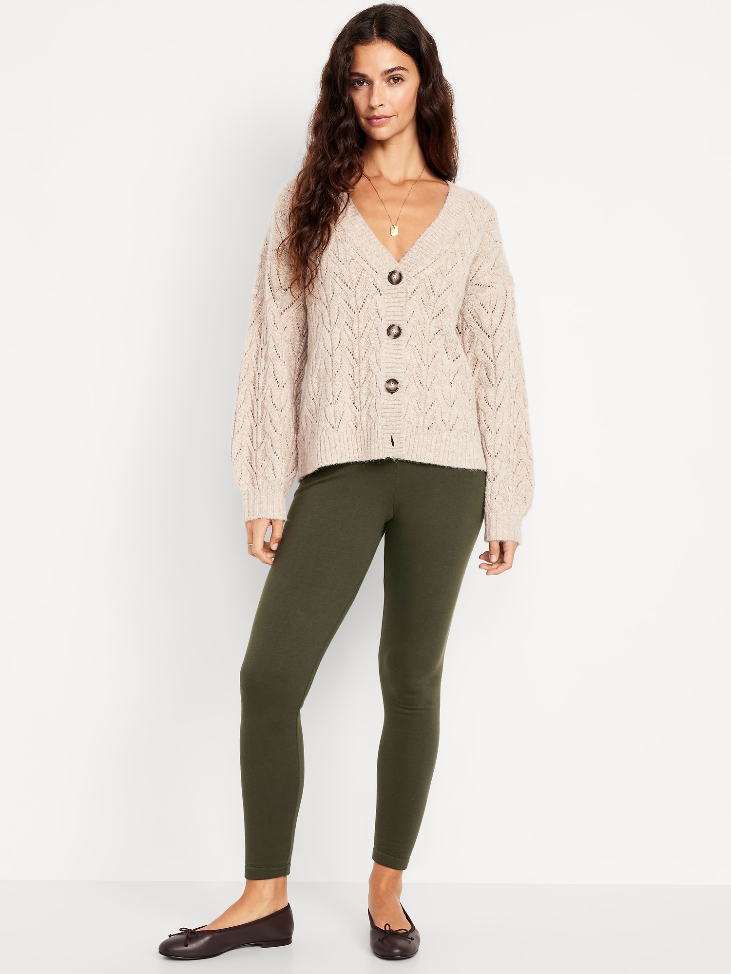 LEGGING À TAILLE HAUTE AVEC DOUBLURE EN MOLLETON, LONGUEUR CHEVILLE