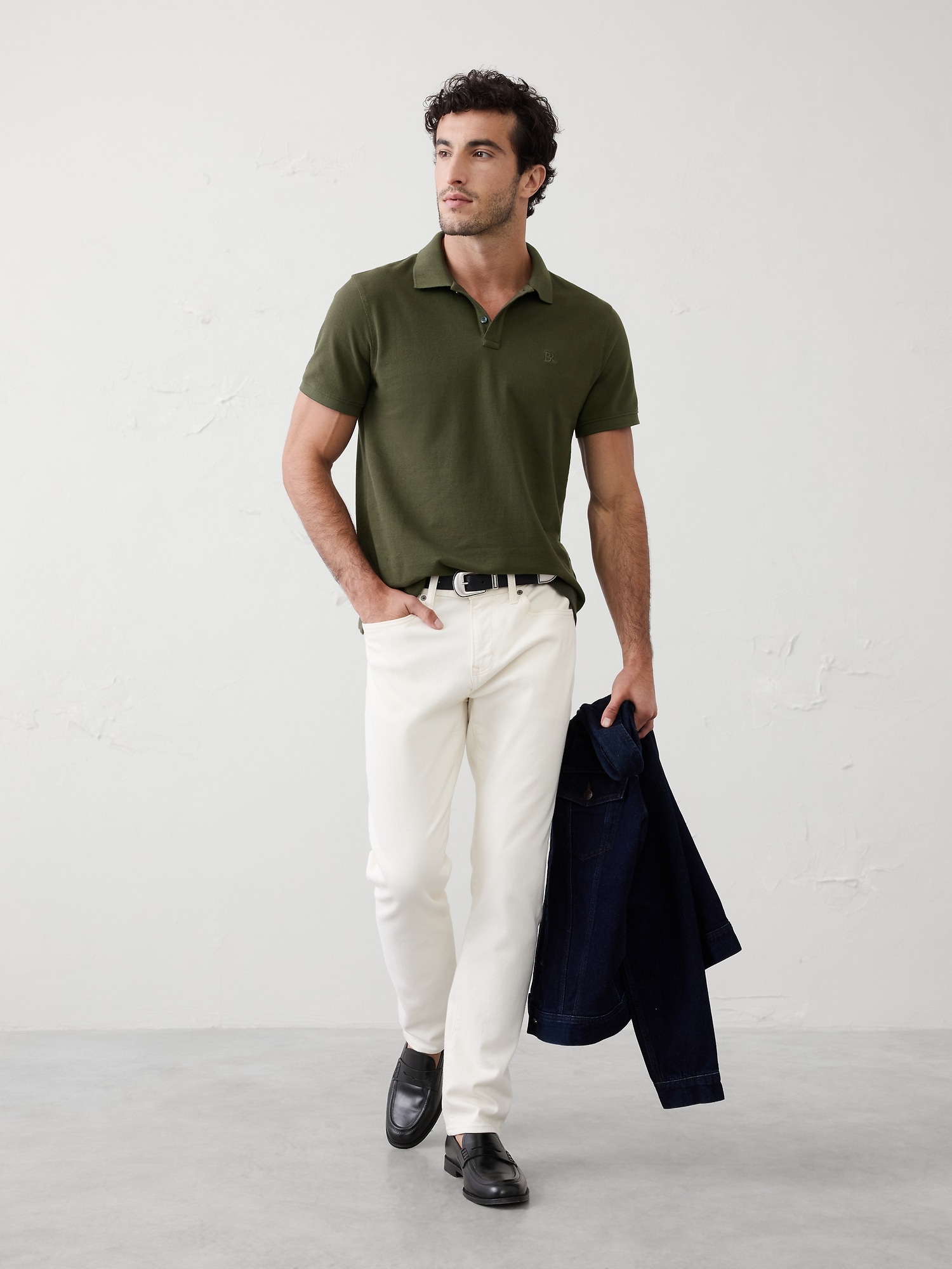 Standard-Fit Pique Polo