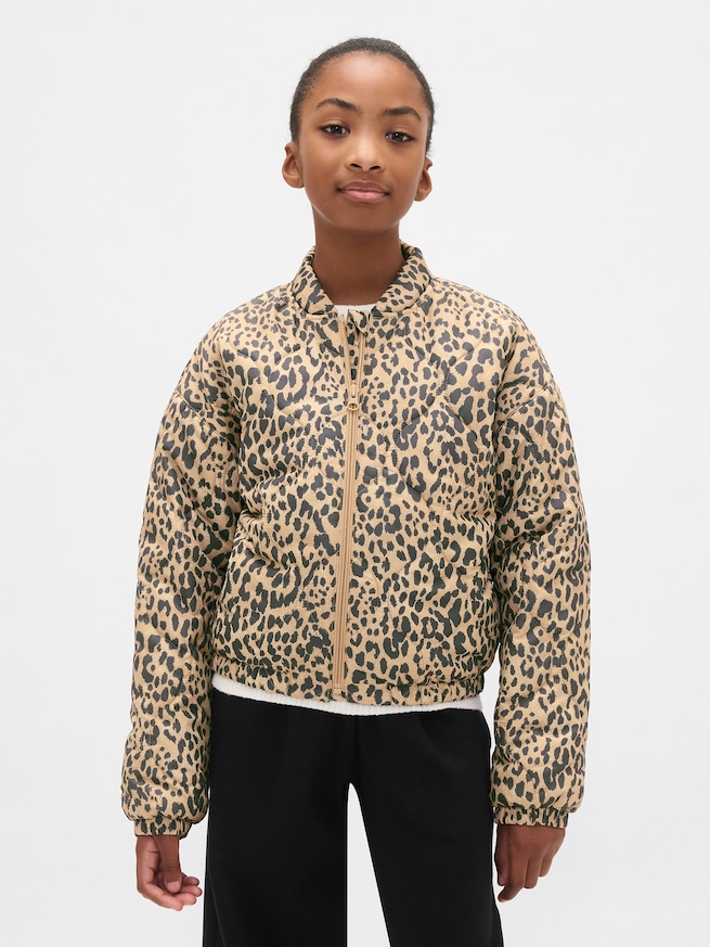 リサイクル ライトウェイト キルティング パファージャケット (キッズ)-0