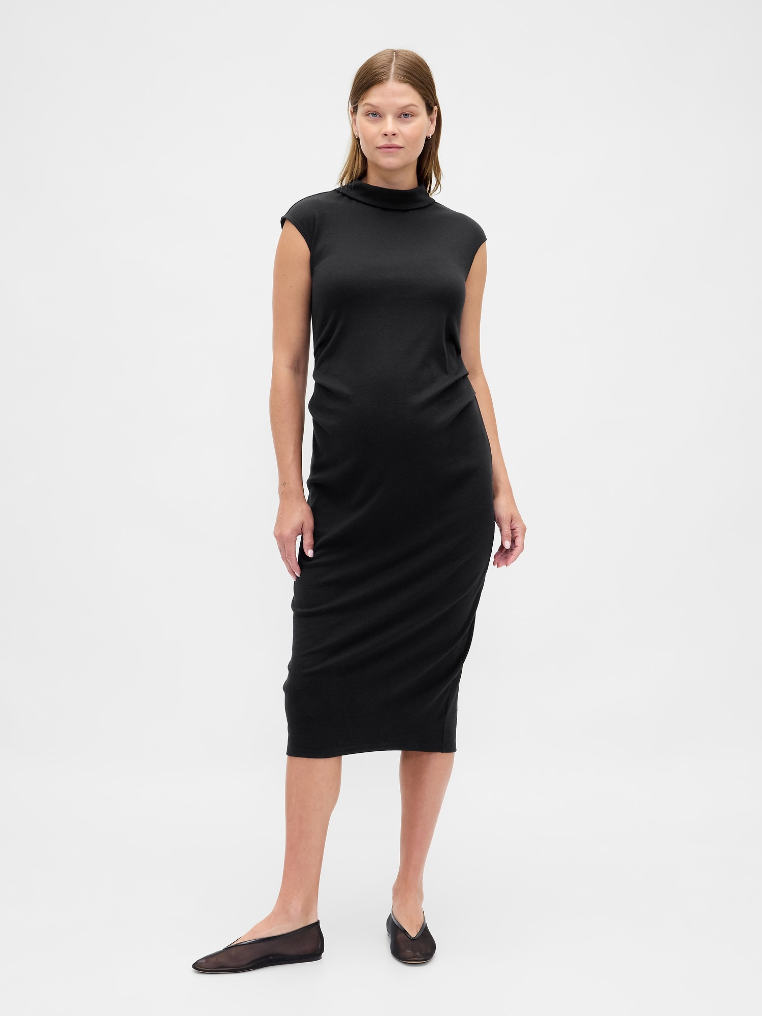 Maternity Modern Mockneck Dress