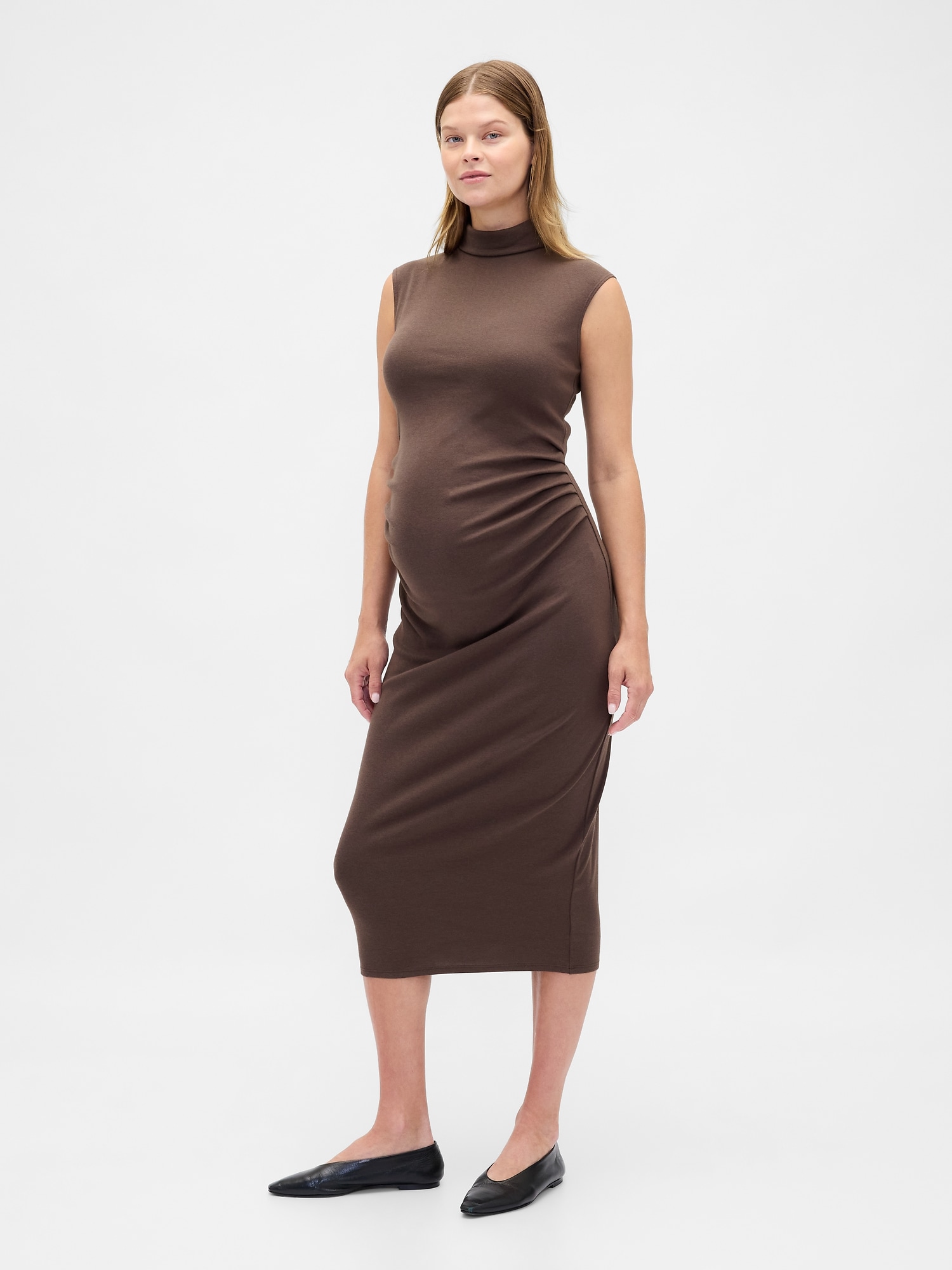 Maternity Modern Mockneck Dress