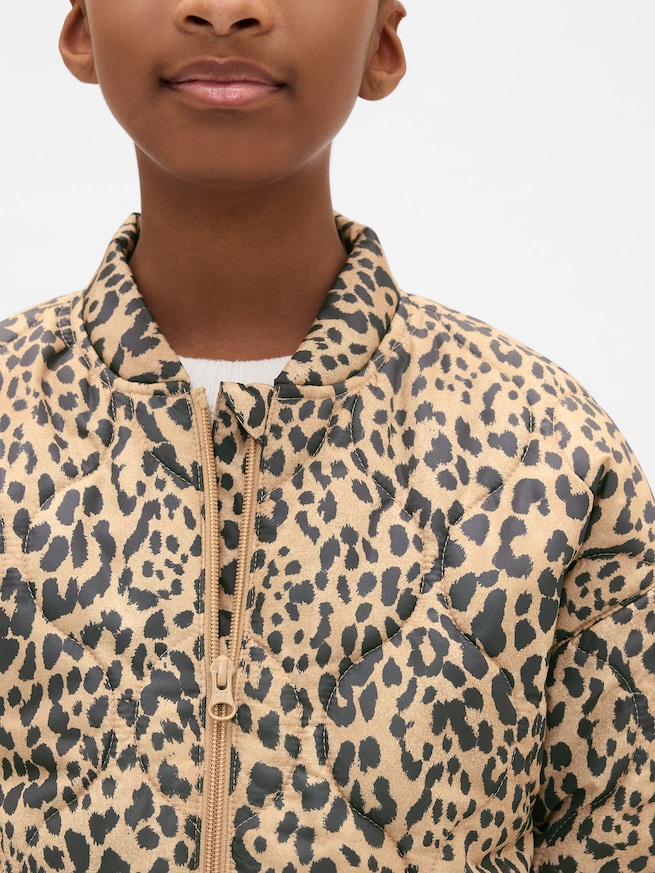 リサイクル ライトウェイト キルティング パファージャケット (キッズ)-5