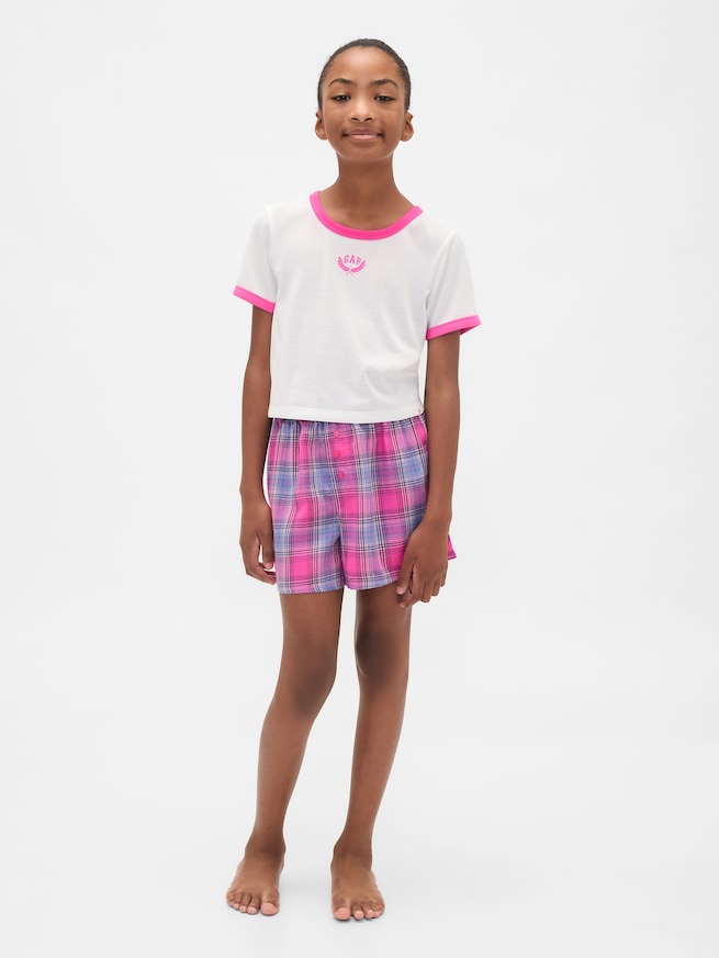リサイクル ショートパンツパジャマセット (キッズ)-1