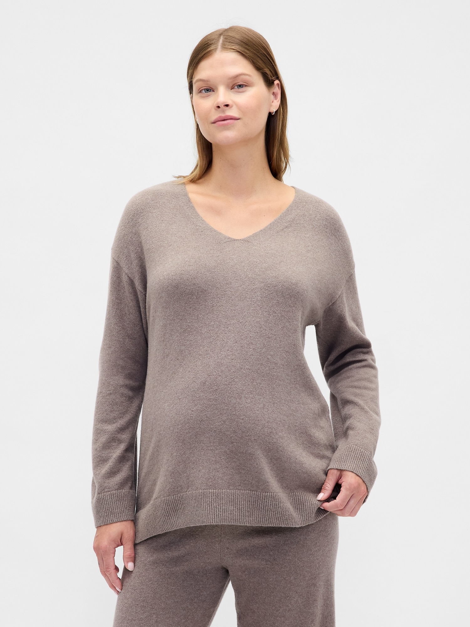 Maternity CashSoft V-Neck Sweater