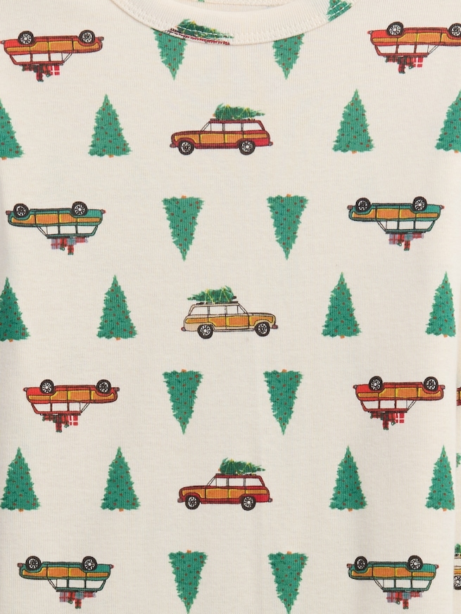 Kids & babyGap オーガニックコットン100% クリスマスツリー パジャマセット-2