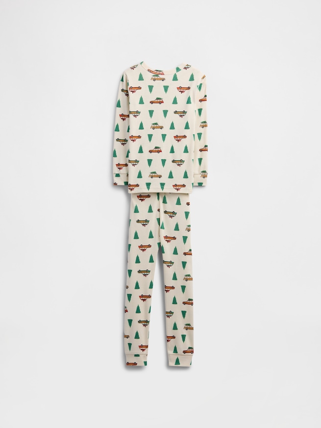 Kids & babyGap オーガニックコットン100% クリスマスツリー パジャマセット-1