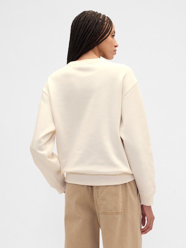 GAPロゴフリース スウェットシャツ-1