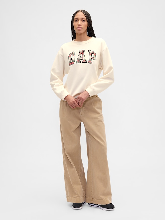 GAPロゴフリース スウェットシャツ-2