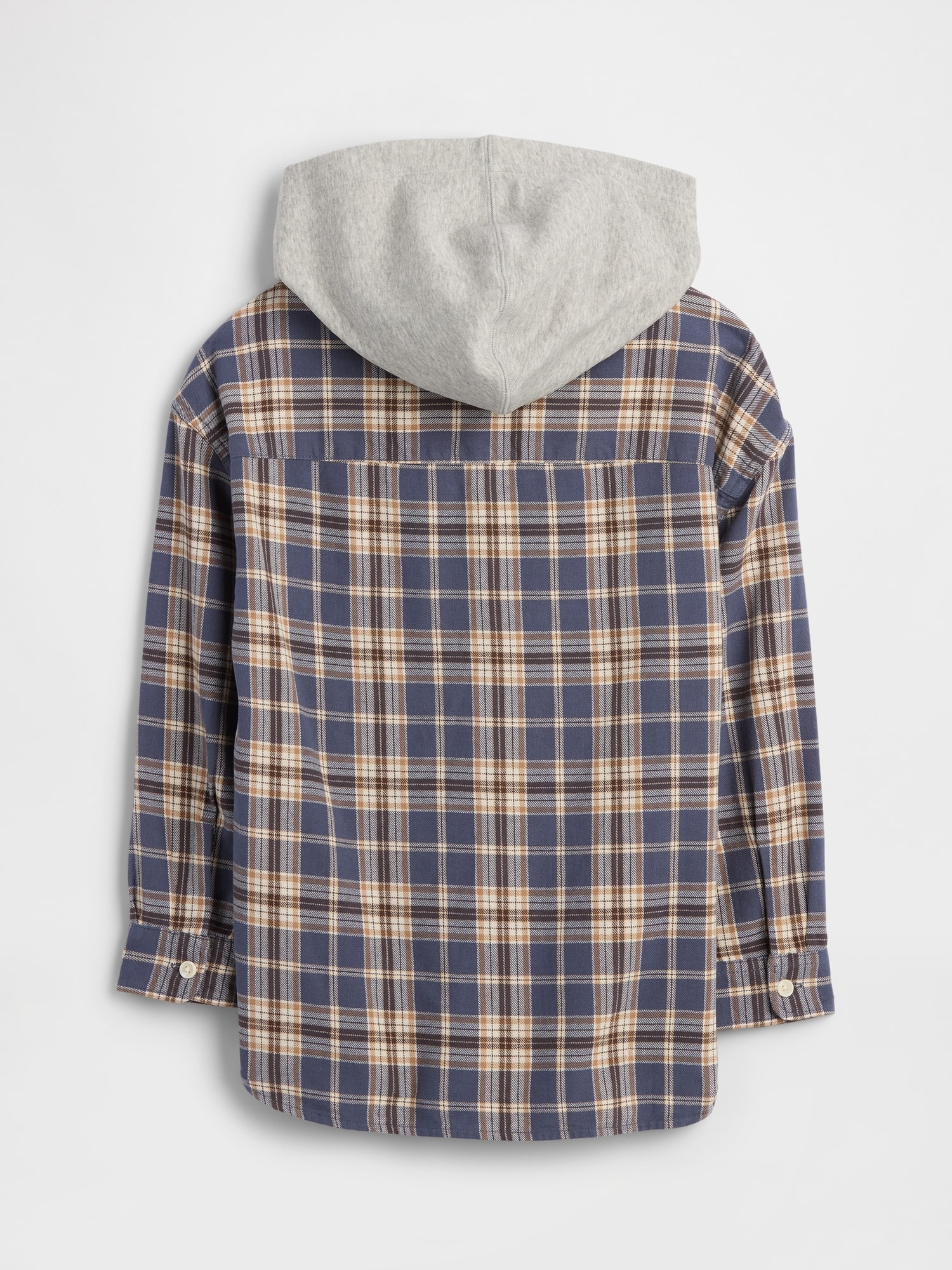 リラックス フード フランネルシャツ (キッズ)-1