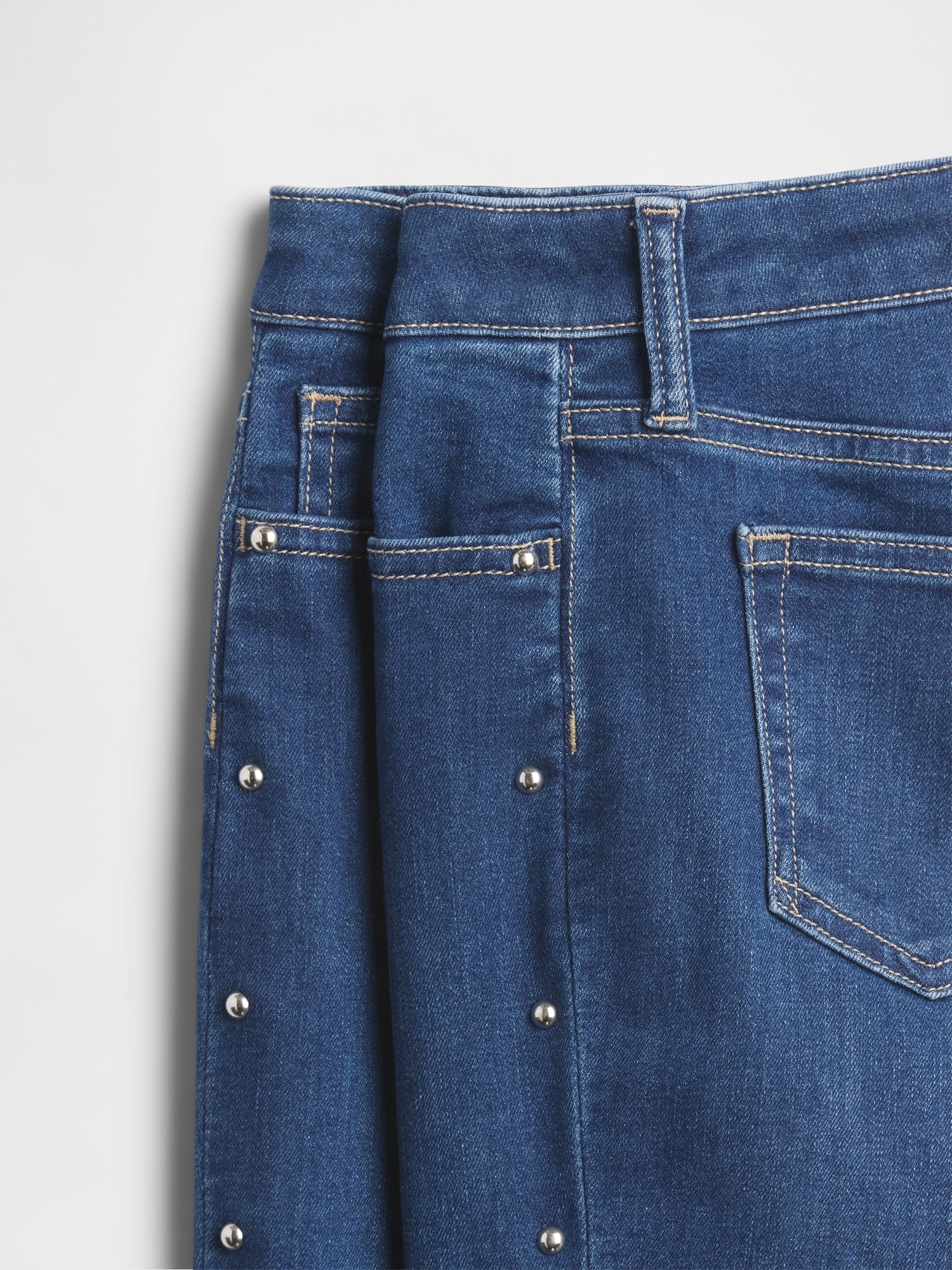 ハイライズ スタッズ '70s フレアデニム (キッズ)-2