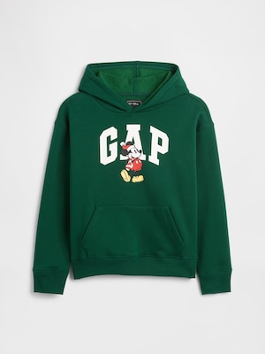 GapKids × ディズニー ミッキーマウス リラックスフィット GAPロゴパーカー