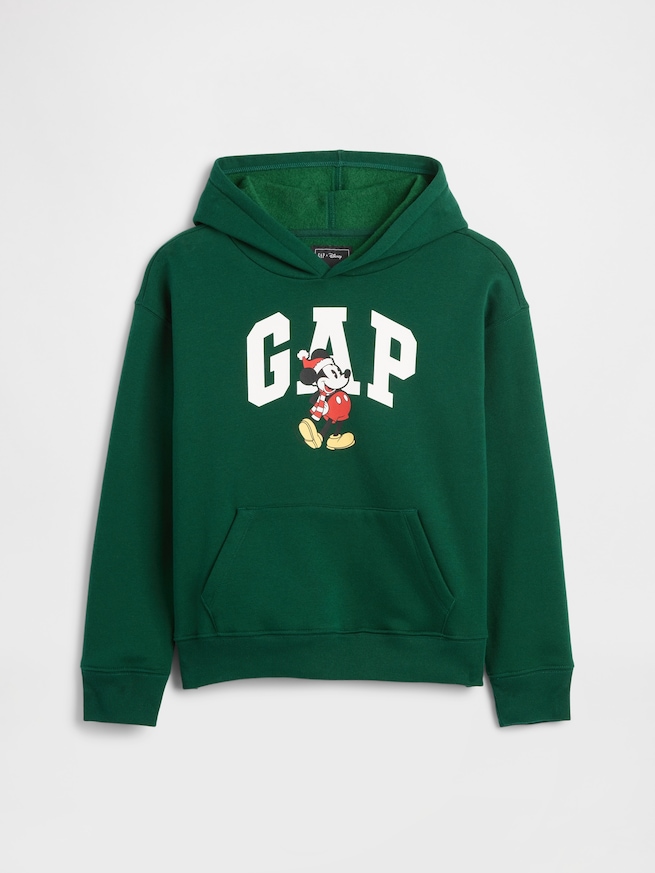 GapKids × ディズニー ミッキーマウス リラックスフィット GAPロゴパーカー-0