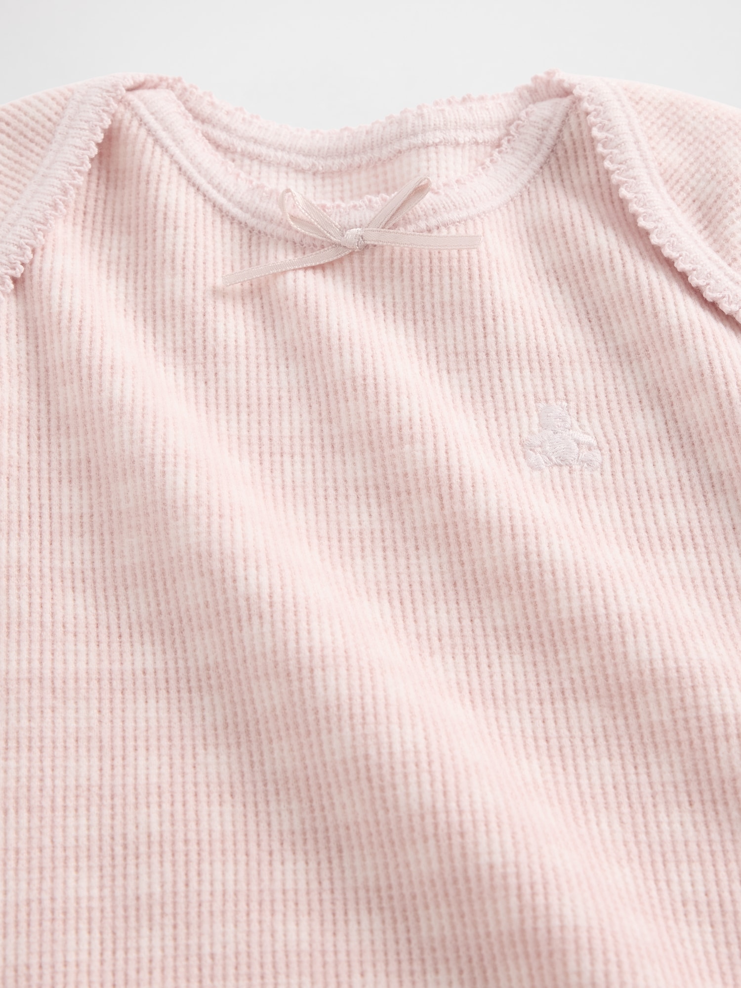 はじめてのお気に入り ソフトスパン ワッフルボディスーツ (ベビー)-2