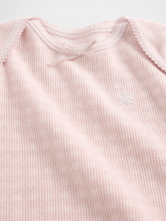 はじめてのお気に入り ソフトスパン ワッフルボディスーツ (ベビー)-2