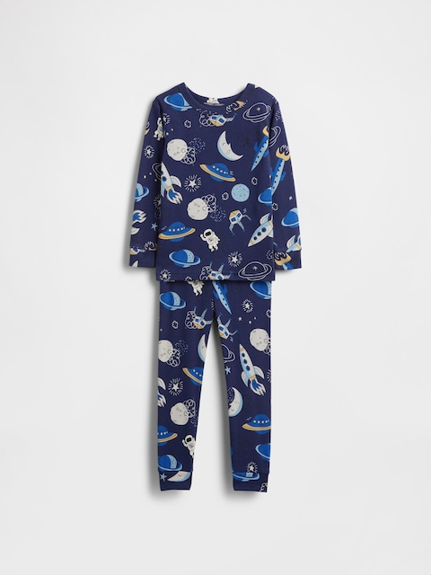 Baby & Toddler Organic Brushed Cotton Space PJ Set