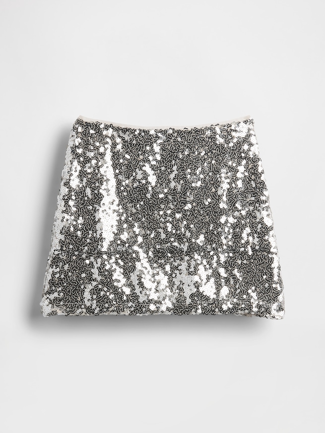 スパンコール ミニスカート (キッズ)-1