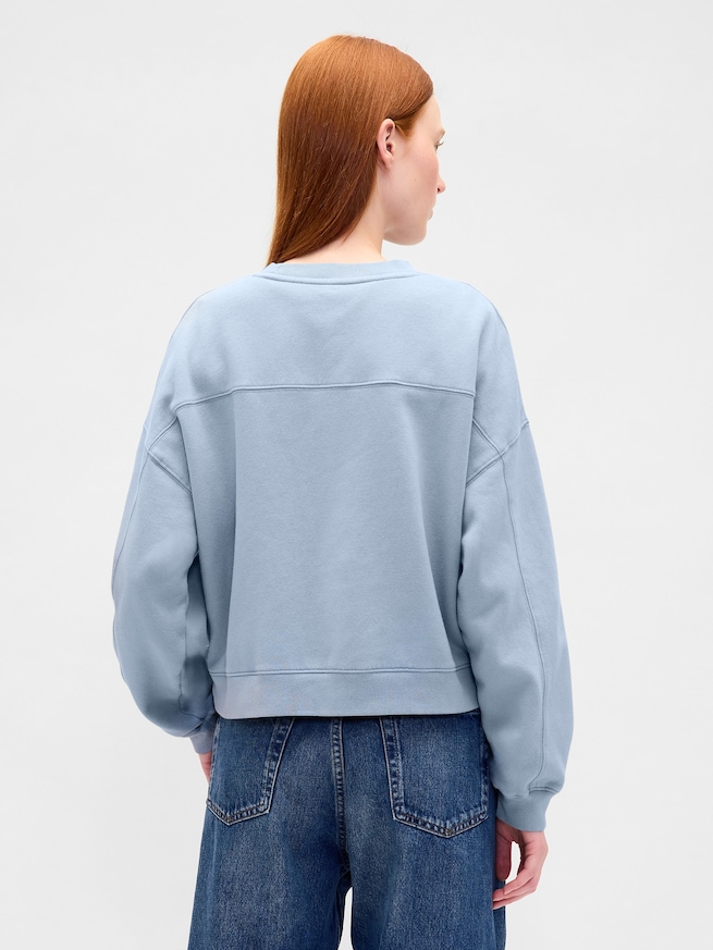 ヴィンテージソフト ウェッジ クルーネック スウェットシャツ-2