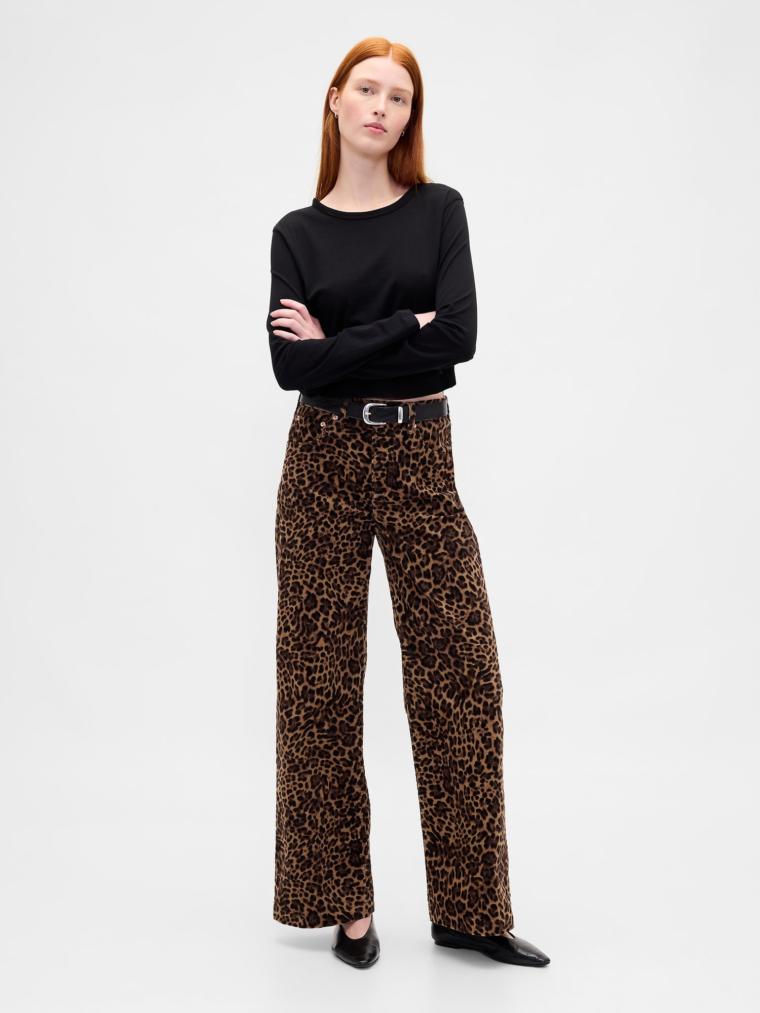 Gap ハイライズ コーデュロイ ストライド ワイドデニム Gap ハイライズ コーデュロイ ストライド ワイドデニム