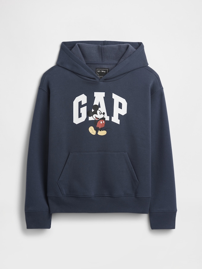 GapKids × ディズニー ミッキーマウス リラックスフィット GAPロゴパーカー-0