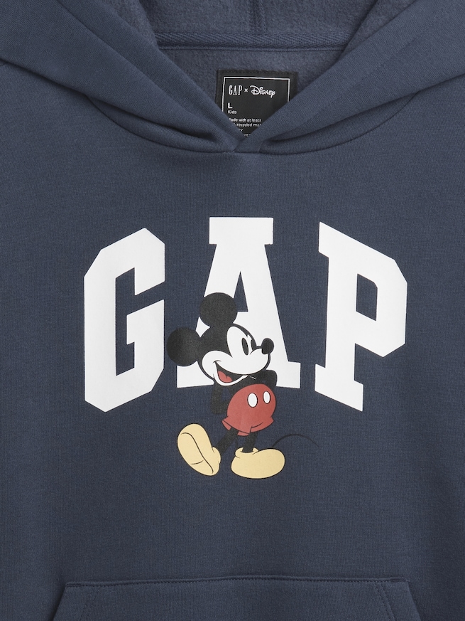GapKids × ディズニー ミッキーマウス リラックスフィット GAPロゴパーカー-2