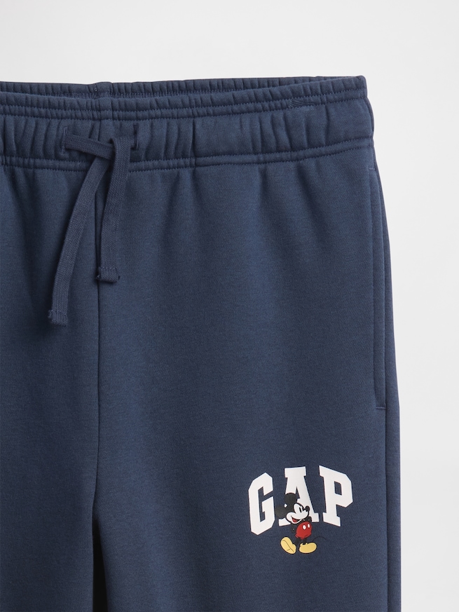 GapKids × ディズニー ミッキーマウス リラックスフィット GAPロゴ ジョガーパンツ-2