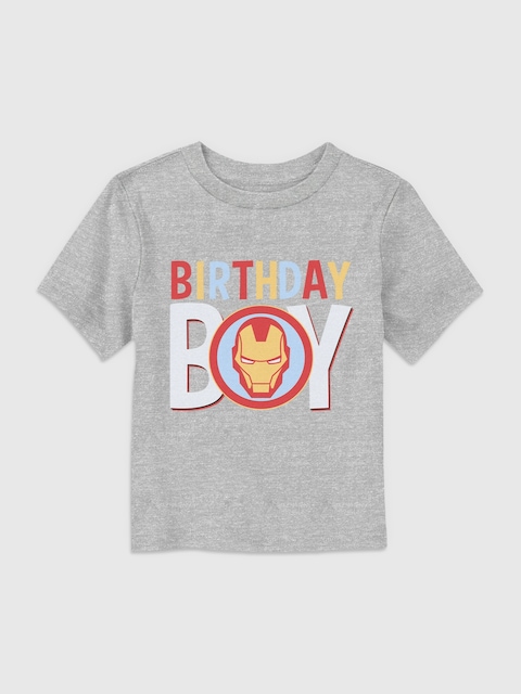 Marvel Universe Classic Birthday Icon Ironman Graphic T-Shirt for Toddler